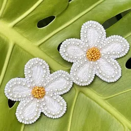 A little Extra Daisy Beaded Floral Shaped Studs-21