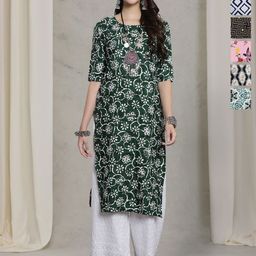 7Threads Women Pack Of 6 Ethnic Motifs Printed Daily Straight Kurtas-image-79