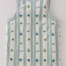 CUCUMBER  Sinker Knit  Sleeveless Set Of Vests Boat Basket Ball & Tree Print Pack of 3 -(Color & Print May Vary) image 5