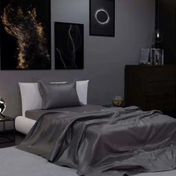 Stoa Paris Date Night Twilight Embrace Polyester 300 TC Single Bed Sheet With 1 Pillow Cover-image-92