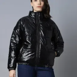 High Star Black Regular Fit Puffer Jacket-picture-24