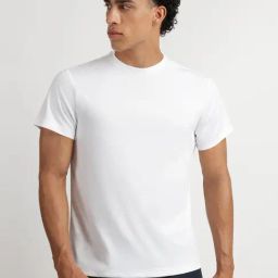 Reebok White Regular Fit Sports T-Shirt-image-93