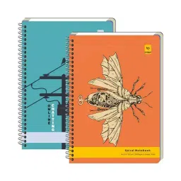 Pragya Spiral A4 Single Ruled Subject Notebook 58/60 GSM 500 Pages with 21x29.7 cm (Pack of 4)-96