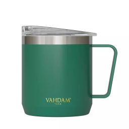VAHDAM 300 ml Green Stainless Steel Drift Mug with Lid-image-41