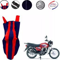 Auto Pearl Waterproof Two Wheeler Cover For TVS Max (Red & Blue)-image-48