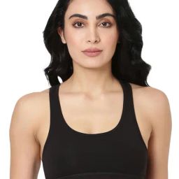 BLOSSOM Black Full Coverage Beginners Bra-14