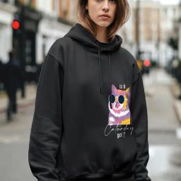 Bewakoof Black Graphic Relaxed Fit Hoodie-image-95