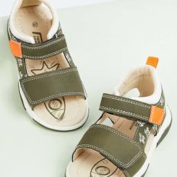 Fame Forever by Lifestyle Kids Olive & Cream Floater Sandals-image-34