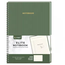 Pragya Elite Collection A4 Single Ruled Journal Notebook 90 GSM 240 Pages with 19x27 cm-43