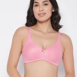 Clovia Pink Non Wired Non Padded Full Coverage Bra-13