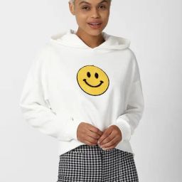 Forever 21 White Printed Sweatshirt-image-87