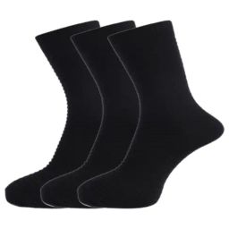 Dollar Blue Cotton Self Pattern Socks - Pack of 3-image-35