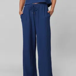 Only Blue Drawstring Pants-image-12