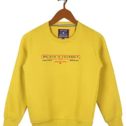 Monte Carlo Kids Yellow Graphic Print Full Sleeves Sweatshirt-image-77
