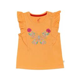 H by Hamleys Infants Girls Orange Embroidery Top-image-94