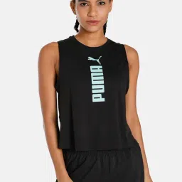Puma Black Logo Print T-Shirt-image-45