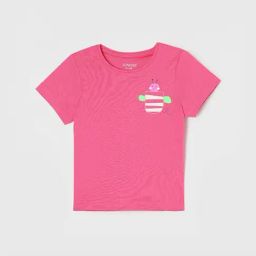 Juniors by Lifestyle Baby Girls Pink Regular Fit T-Shirt-image-38