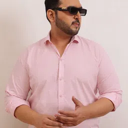 UNSTD Men Relaxed Fit Spread Collar Formal Shirt-image-10