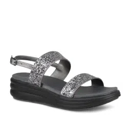 Inc.5 Women's Pewter Back Strap Wedges-image-26