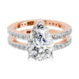 Sparkles Lab Grown Diamond 14k (585) Rose Gold Ring for Women-picture-18