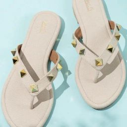 Inc.5 Women's Cream Thong Sandals-image-10