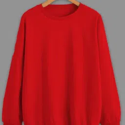 Vimal Jonney Maroon Fleece Regular Fit Sweatshirt-picture-23