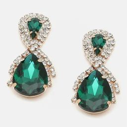 Sohi Gold Plated Party Designer Stone Drop Earrings-image-54