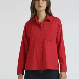 Pepe Jeans Red Cotton Shirt-image-88