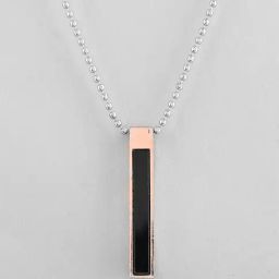 VOJ Silver Plated Rectangular Shaped Pendent Chain image 5