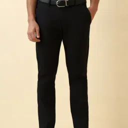 Allen Solly Black Slim Fit Trousers-picture-31