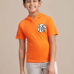Kidsville Orange Cotton Printed T-Shirt-picture-25