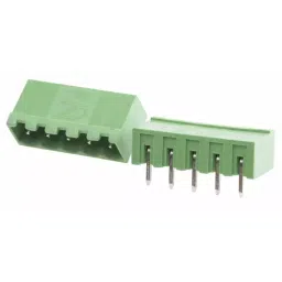 RS PRO 5 Way Pluggable Terminal Block 5.0 mm Pitch Solder Termination, 8971199-19