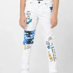 Jack & Jones Junior White Printed Jeans-picture-13