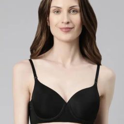Enamor Black T-Shirt Bra-picture-25
