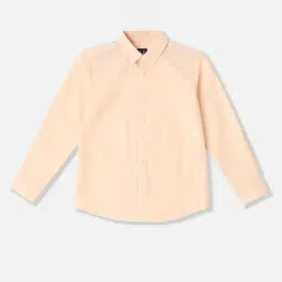Allen Solly Boys Peach Cotton Shirt-picture-9