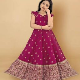Fashion Dream Kids Pink Printed Fit & Flare Dress-picture-4