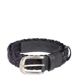 Hidesign Torino 01 Mel Ranch Navy Blue Leather Waist Belt for Men-image-27