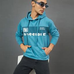 Club York Blue Fleece Regular Fit Print Sweatshirt-picture-48