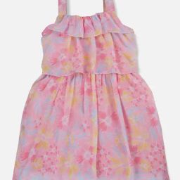 Gini & Jony Girls Pink Floral Dress-image-90