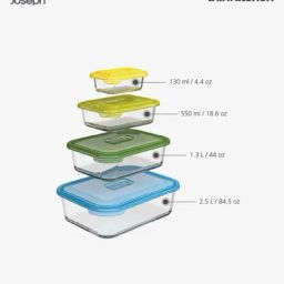 Joseph Joseph Multicolor Nest Glass Storage - Set of 4 image 4