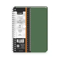 Pragya Pro A5 Subject Notebook 58/60 GSM 160 Pages with Plastic Cover 14.5x21 cm (Pack of 4)-2