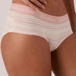 la Vie en Rose Cotton and Logo Elastic Band Hiphugger Panty-image-91