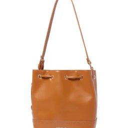 Forever New Tan Brittney Medium Bucket Bag-25