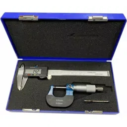 RS PRO Metric & Imperial Caliper and Micrometer Measuring Set UKAS Model No 2436841-57