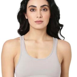 BLOSSOM Grey Full Coverage Beginners Bra-16