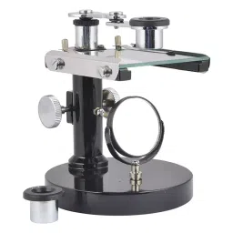 MAURYA SCIENTIFIC Dissecting Microscope Comp with Brass Fitting Round Base and 2 Eye-Piece Magnification 10X/20X-1