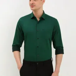 Allen Solly green Solid Shirts-image-48