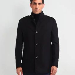 Arrow Sport Black Regular Fit Jacket-image-13