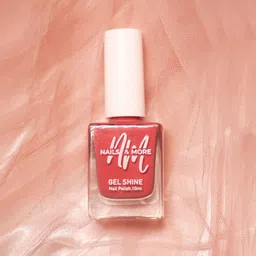 nails & more Gel Shine Glossy Argan Oil Long-Wearing Nail Polish - 10 ml - Crimson Gold 45-11