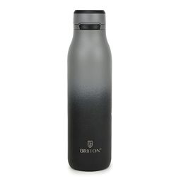 Briiton Black & Grey Single Stainless Steel Solid Water Bottle-image-18